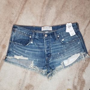 Abercrombie festival denim shorts
